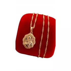    Lanț de împărtășanie, medalion scapular, colier Maica Domnului și Copil
