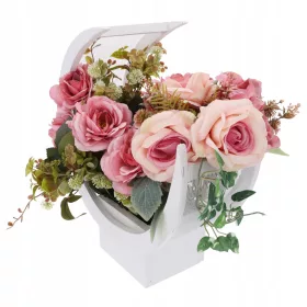  Coș din Lemn pentru Compoziții Florale ⌀ 35 cm - Trend în Aranjamentele Funerare 2024