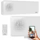  Incalzitor cu perdea de aer Incalzitor ventilator Farelka Q4 2000W sticla + telecomanda