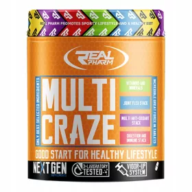   Multi Craze de la Real Pharm: Complex Vitamino-Mineral cu Aminoacizi pentru Sportivi