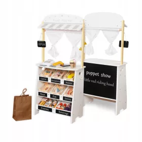    TARABA DE LEMN TEATRUL MINI MARKET GROVER MAGAZIN CU ACCESORII