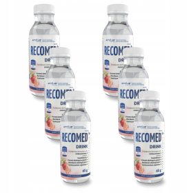   RECOMED® DRINK - Supliment Nutritiv pentru Convalescență, Aromă de Căpșuni, 6x65g