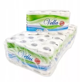   Hârtie igienică VELLA - Confort și Delicatețe în 3 Straturi