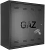 Dulap gaz Km Express 600 × 600 × 250 mm, negru RAL 9005, usa stanga