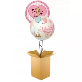  SET 2 X BALoane cu HELIUM FATA DE 1 AN 1A ANI