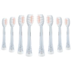   8x capete de periuță de dinți sonică SEAGO SG977 1-6 ani înlocuitori roz