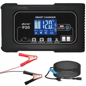    MICROPROCESOR AUTO BATERIE REDRESOR 12V 10A LCD ÎNCĂRCĂTOR