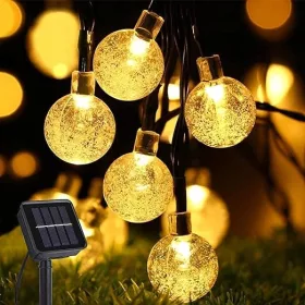    Cordon de lumină solară de exterior Aisutha, 8 m, 40 LED-uri