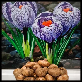    Crocus - 'Pickwick' (10/+) - 10 buc. - XXL - PREMIUM - Wild Lilly