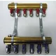  DISTRIBUITOR, 3 CIRCUITE PENTRU ÎNCĂLZIRE, ARMAT CU SUPPAPE 1/2 x 16 PEX, GREȚI DE AER