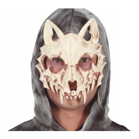    Mască cu craniu de pisică înfricoșătoare pentru fața de Halloween
