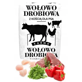    10 KG CARNE CONGELATA PENTRU CAINI CARNE DE VITA, PASARE, CARNE DE VITA DEZOSATA, ALIMENTARE BARF