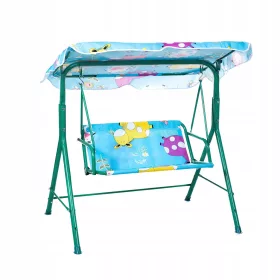    Leagăn de grădină Aga pentru copii Albastru 105 x 75 x 110 cm