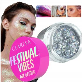    CLARESA FESTIVAL VIBE GLITTER GEL PENTRU FATA BODY PAR 03 NU MI PASA