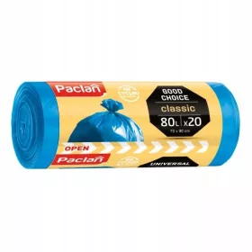  Saci de gunoi universali Paclan Classic 80L 20 buc.