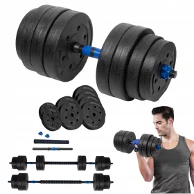  Rebel 1x gantere bituminoase reglabile de 20 kg