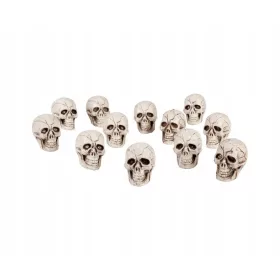  Decoratiune de Halloween Geanta Boland cu cranii 12 bucati