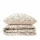 Set de lenjerie de pat POSSA din bumbac bej, design floral, 200x220 cm