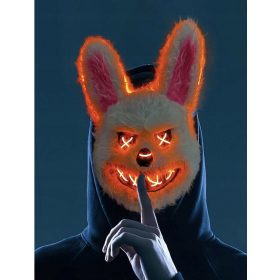    MASCA DE IEPURI DE SÂNGE, MASCA DE TEORIA, MASCA DE IEPURE DE BLANA PENTRU HALLOWEEN