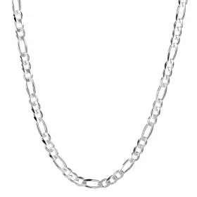    Lanț Figaro din argint 925 elegant pentru bărbați, 50 cm, cadou strălucitor