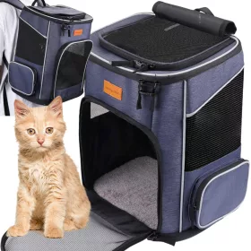   RUCSAC PENTRU PISIC CÂINE GEANT DE TRANSPORT VENTILAT PIIX MARE PET PET