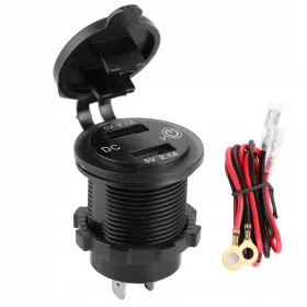  Priză încărcător auto USB dual a