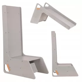  Scaun Slide din lemn 2in1 KiddyMoon SC-002 gri