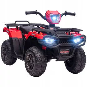  Quad electric roșu pentru copii, vehicul electric