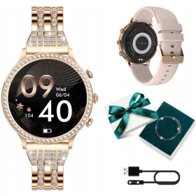    Smartwatch Manta Smartwatch DIAMOND LUSSO Bratara DA SWD01GD auriu