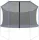  Plasa de trambulina Ultrasport 12ft 366cm neagra 8 posturi