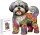  PUZZLE DIN LEMN PENTRU COPII 144 BUCĂȚI CADOU SHIH TZU PENTRU COPII