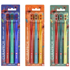    Curaprox Periuță de dinți extra moale 3960 Super Soft Dragon Fly 3 buc