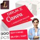  Cărți de vizită 300 de bucăți, FAȚĂ-DOUBLĂ, GROSĂ mată/lucioasă + vizualizare GRATUITĂ
