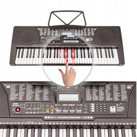    Tastatură Orgă Meike MK-825 Suport muzical Învățare Joacă TASPE ILUMINATE