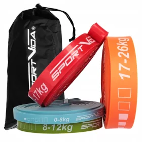  Set benzi de exercitii Sportvida 0-26 kg 4 buc.