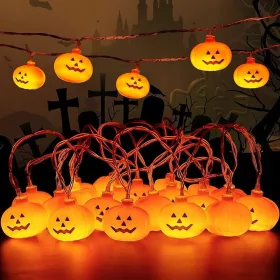    Lumini decorative de Halloween, sir de lumina dovleac 3 m 20 LED-uri