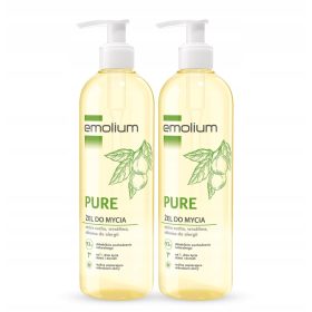   Set 2x Emolium PURE Gel de Spălare 400ml pentru Piele Sensibilă și Uscată