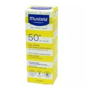   Lapte de protecție solară MUSTELA SPF 50+, 100ml, pentru piele sensibilă