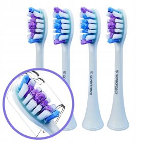    4 capete de perie Hoffen AL-050131, fibre albe premium de schimb