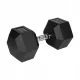  Gantera din fonta cauciucata HEX 35kg Gantera hexagonala Rebel, SOLIDA