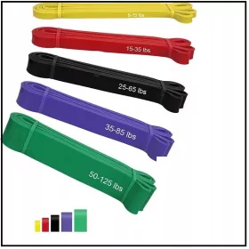  REZISTENTE LA EXERCICIT SET DE 5 BANDE DE EXERCICIT FITNESS