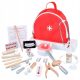  Set doctor Lechang Toys, lemn, rosu, 23 buc.