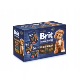    BRIT PREMIUM BY NATURE POCHETĂ PENTRU CÂINE 12x85g FILETE GRAVY PACHET MULTIPLE