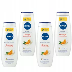    NIVEA ORANGE & AVOCAD OIL Gel de duș îngrijitor pentru femei 500ml x4