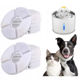    FILTRU PENTRU FÂNTÂNĂ PENTRU BĂUTĂTORI PISICĂ CÂINE BĂUTĂTORI DOZATOR SET FILTRE x6