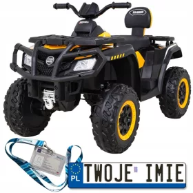    Vehicul quad pentru copii XT-SPEED 4x80W 24/7Ah Bluetooth Galben S615