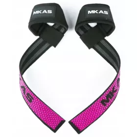  Curele de antrenament, mânere de deadlift, 2x piese, roz