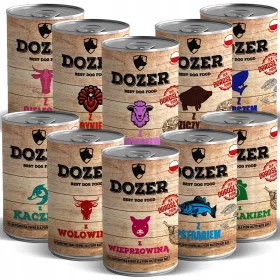    Mix de hrană umedă pentru câini Dozer Premium de 10 arome 10x400g