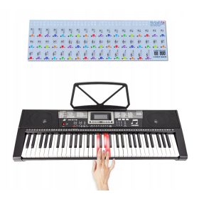    Tastatură, pian, orgă, jocuri de învățare, autocolante cu taste ILUMINATE NOTE