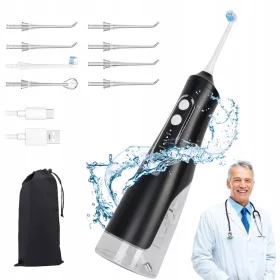    IRIGAREA DINȚILOR DENTAR FĂRĂ FĂRĂ 4 MODURI + 8 DUZE 310ML